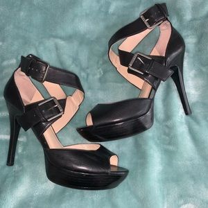 Guess Double Buckle 3 inch Heels